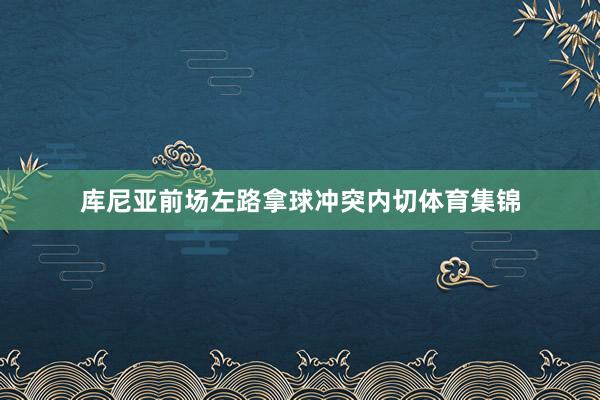 库尼亚前场左路拿球冲突内切体育集锦
