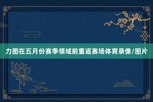 力图在五月份赛季领域前重返赛场体育录像/图片