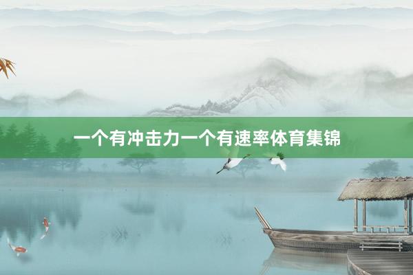 一个有冲击力一个有速率体育集锦