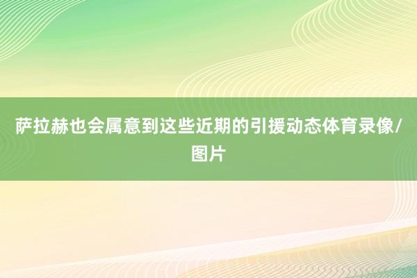 萨拉赫也会属意到这些近期的引援动态体育录像/图片
