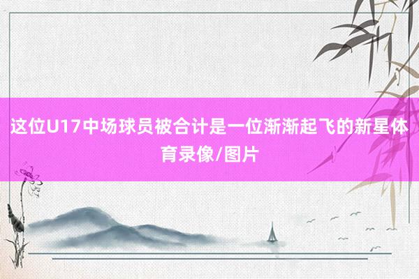 这位U17中场球员被合计是一位渐渐起飞的新星体育录像/图片