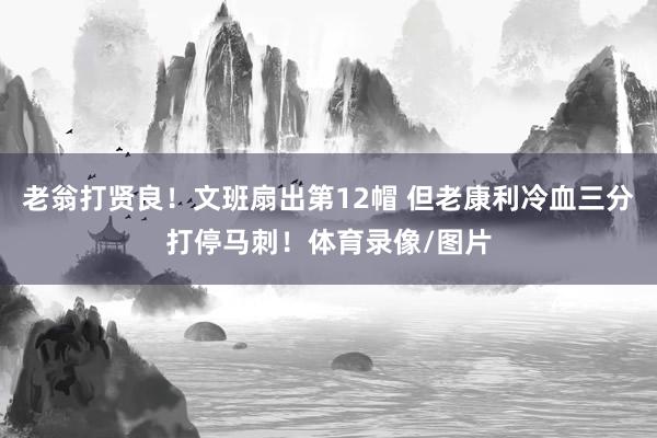 老翁打贤良！文班扇出第12帽 但老康利冷血三分打停马刺！体育录像/图片