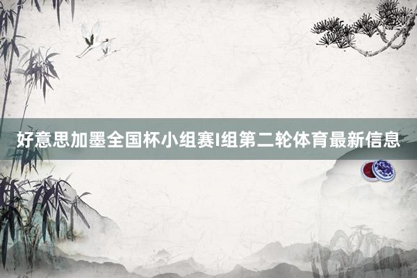 好意思加墨全国杯小组赛I组第二轮体育最新信息